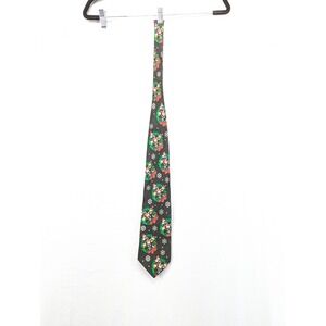 Looney Tunes Christmas Tie Bugs‎ Bunny Wreath Snowflakes Necktie